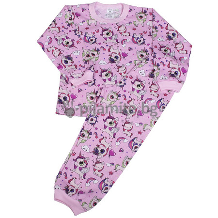 Детски пижами Пижами с дълъг ръкав Детска пижама - Tрико Пони (1-8г.) 110